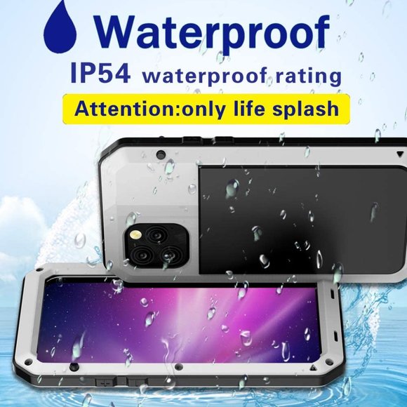 Shockproof Metal Case for iPhone 11 PRO MAX Gorilla Heavy Duty 360 Cover White - Picture 3 of 12